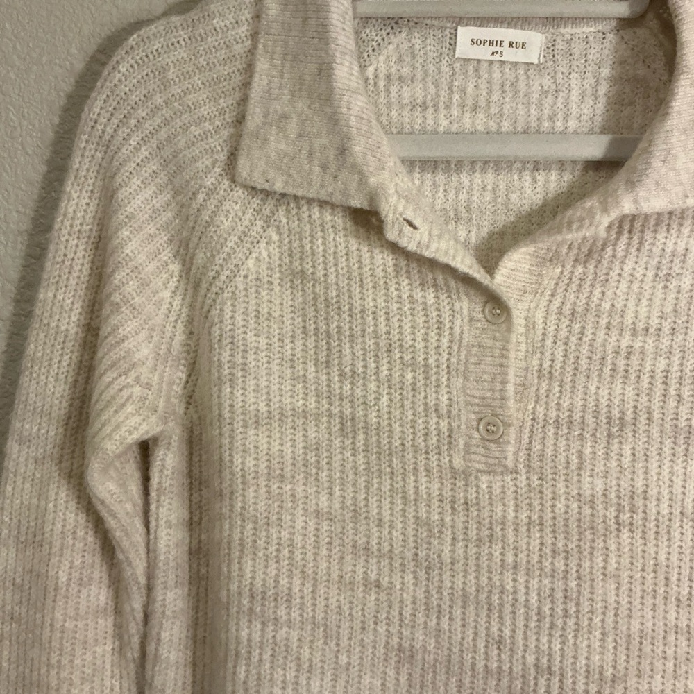Cream Knit Sweater Size S